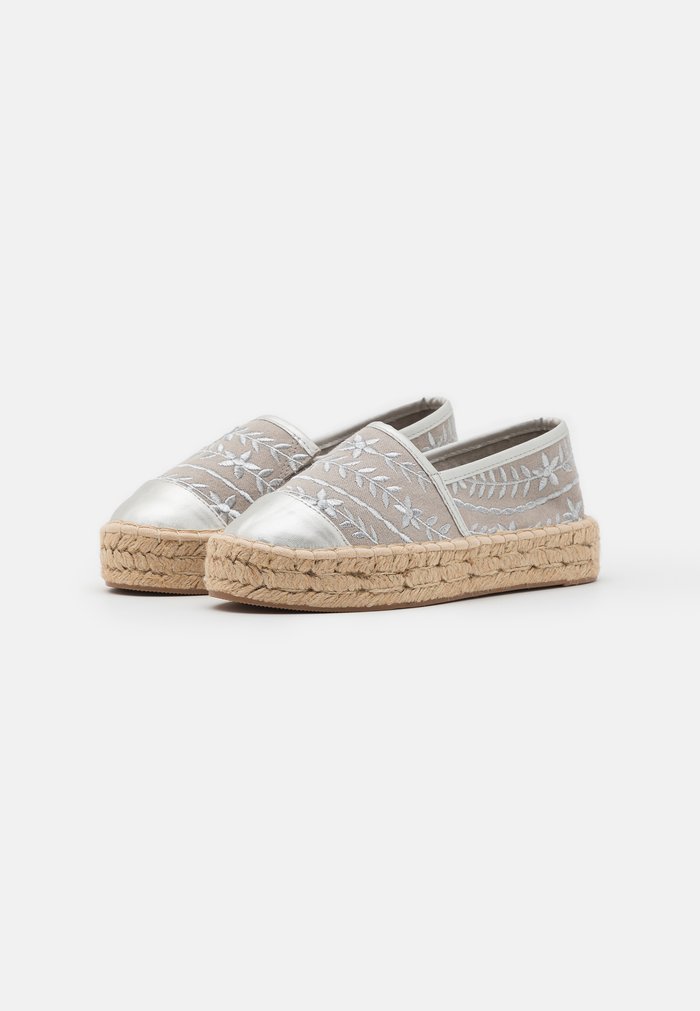 Chaussure Basse Anna Field Espadrillas Slip on Argent Femme | THK-7100833